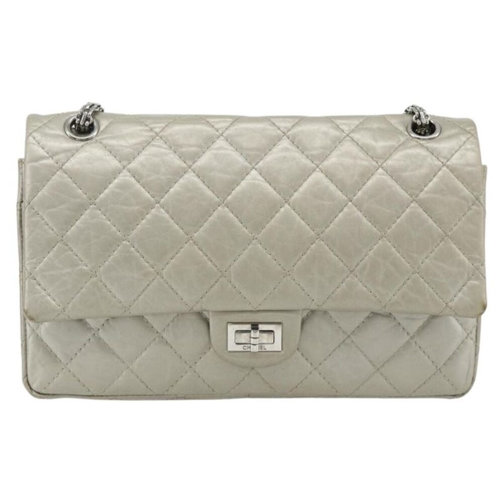Chanel Reissue 2.55 Aged Calfskin Silver Calfskin Shoulder Bag Bag